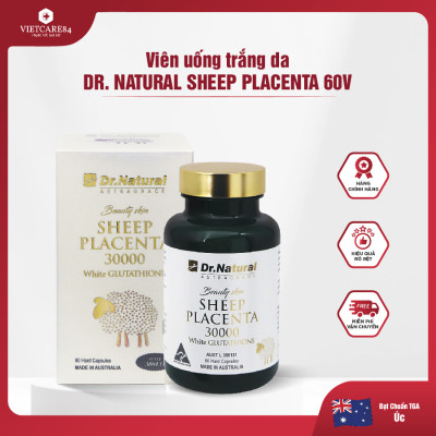 Viên Uống Trắng Da Dr Natural Beauty Skin Sheep Placenta 30000 White Glutathione