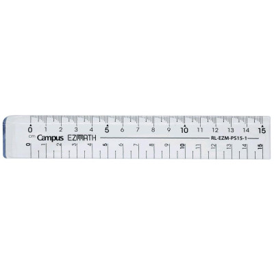 Thước Kẻ EZMath 15 cm Campus RL-EZM-PS15-1