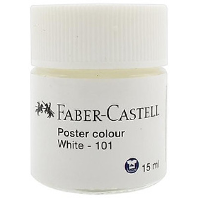 Màu Vẽ Poster 15 ml - Faber-Castell 101 - Màu Trắng