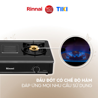 Bếp gas dương Rinnai RV-B274SB(EB) mặt bếp men và kiềng bếp men - Hàng chính hãng.