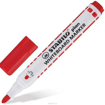 Bút viết bảng STABILO WM641-RD-Plan, 2.5~3.0mm, đỏ