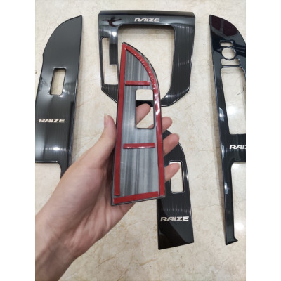 Ốp Nội Thất Xe Toyota Raize 2021 2022, Mẫu Titan sáng bóng cao cấp