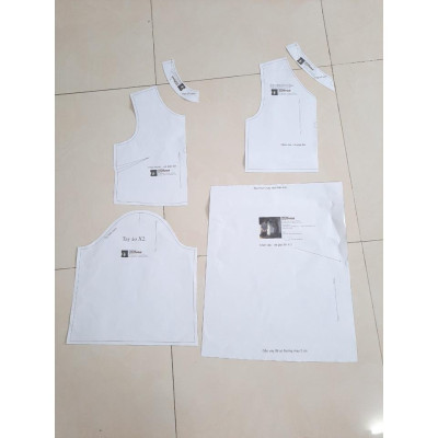 Rập giấy A0 mã 1517 - đầm dây (BẢN VẼ)