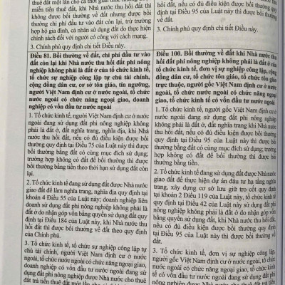 So Sánh Luật Đất Đai  năm 2013 và năm 2024