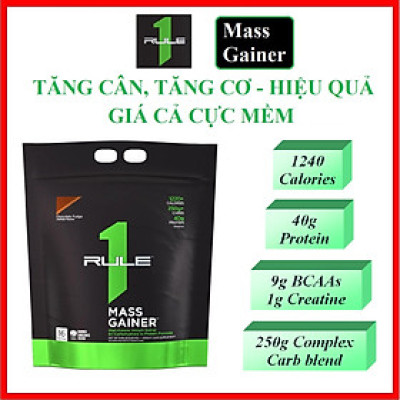 Rule 1 mass Gainer 16serving - Sữa Tăng Cân, Tăng Cơ cho người gầy hiệu quả, giá cực chất