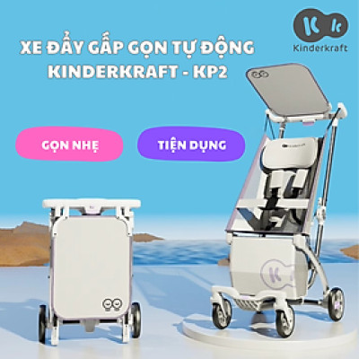 Xe đẩy gấp gọn Kinderkraft KP2 cho bé từ 6 tháng đến 4 tuổi, 22kg - Hàng chính hãng