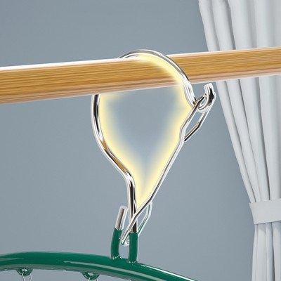 Móc phơi quần áo inox có khóa móc treo chắc chắn - 10 kẹp được phủ nhựa chống sầy xước khi phơi đồ ( tặng móc dán inox to ) Hàng Cao Cấp 