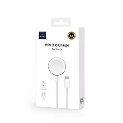 Cáp sạc cho Đông hồ iWatch Series 7 , 6 , SE , 5 , 4 , 3 , 2 – Series 1 Bản thép . hàng hiệu Wiwu M9 Wireless Charge - Hàng chính hãng