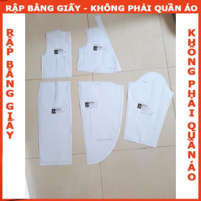 Rập giấy  A0 đầm dây 2 lớp cho bé 
 mã R159 (BẢN VẼ)