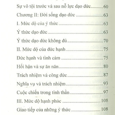 Các Mức Độ Của Đời Sống Đạo Đức