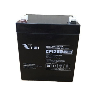 ẮC QUY VISION CP1250 (12V5AH), Chuyên Dùng Cho Nguồn Dự Phòng (UPS, Inverter, ...)