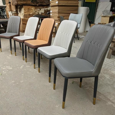 Bộ bàn ăn 4 ghế mặt đá ceramic ghế monet