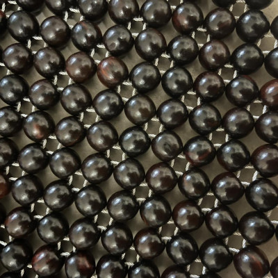 Chiếu hạt gỗ Mun hạt 1,2cm - Chiếu gỗ Mian ( video , hình thật )