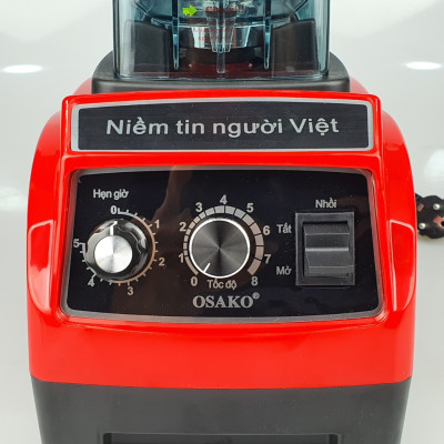 Máy xay công nghiệp 1800W Osako OS-1800 dung tích cối 2L, bộ dao 6 lưỡi, chức năng hẹn giờ, màu ngẫu nhiên-Hàng chính hãng
