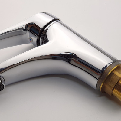 Vòi lavabo nóng lạnh Eurolife EL-6002 (Trắng bạc)