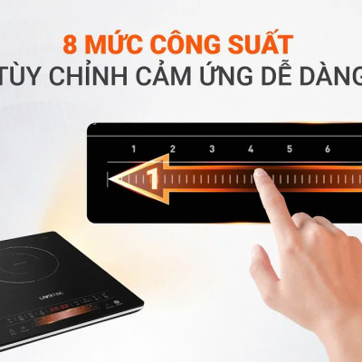 Bếp điện từ đơn Livotec LIS-668 2.000W 8 mức công suất - Miễn phí vận chuyển toàn quốc - Bảo hành 24 tháng - Hàng chính hãng