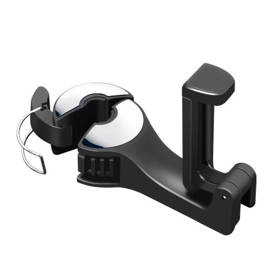 Móc treo đồ sau ghế ô tô, dụng cụ treo đồ đa năng dành cho ô tô phù hợp mọi loại xe kiêm kẹp điện thoại tiện dụng