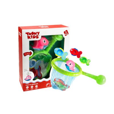 Đồ Chơi Bộ Nhà Tắm Cá Heo TOONYKIDS Cho Bé - RACKET FISHING TN020 [Tặng Kèm Sticker]