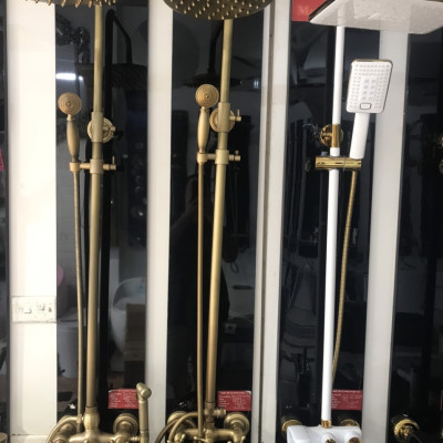 Sen cây nóng lạnh tắm đứng đồng tân cổ điển nhập khẩu GROVES 7963 (ĐẸP SANG TRỌNG)