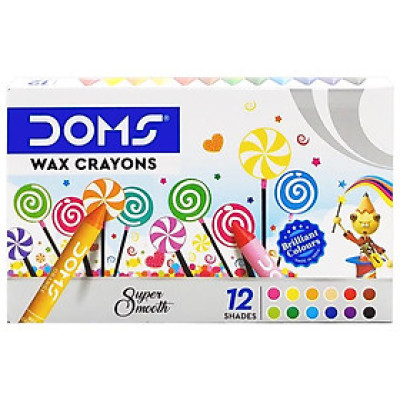 Hộp 12 Bút Sáp Màu - DOMS 3448