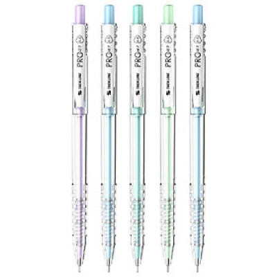 Vỉ 5 Bút Bi Pro 027 0.5 mm - Thiên Long TL-105 - Mực Xanh