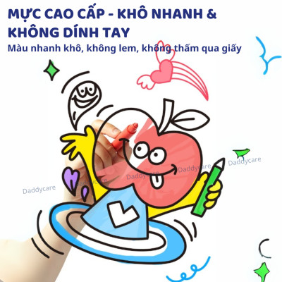 Màu nước Acrylic Markers Mideer, bút đánh dấu highlight cho bé
