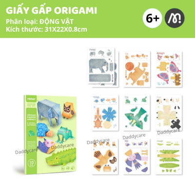Origami Gấp Thủ Công Các Con Vật , Đồ Chơi Giáo Dục Cho Bé