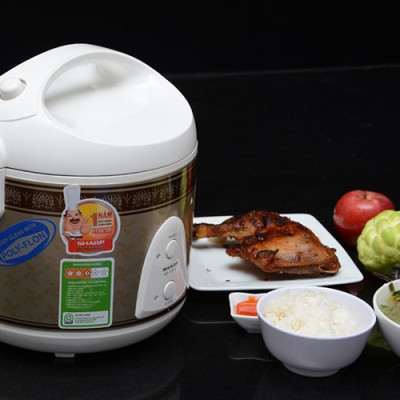 Nồi Cơm Điện Nắp Gài Sharp KS-11ETV RB (1L) - Hàng chính hãng
