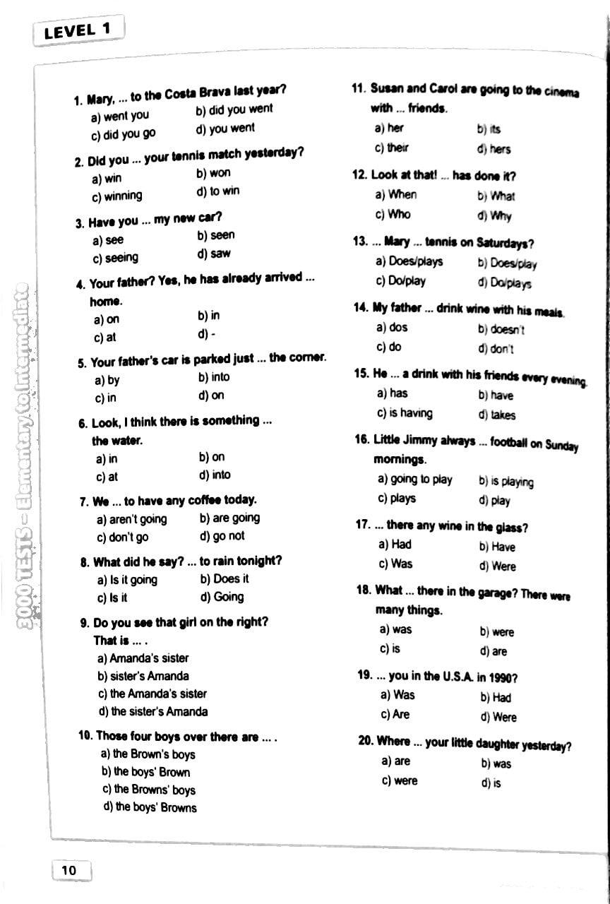 3000 Tests Elementary To Intermediate (Không CD)