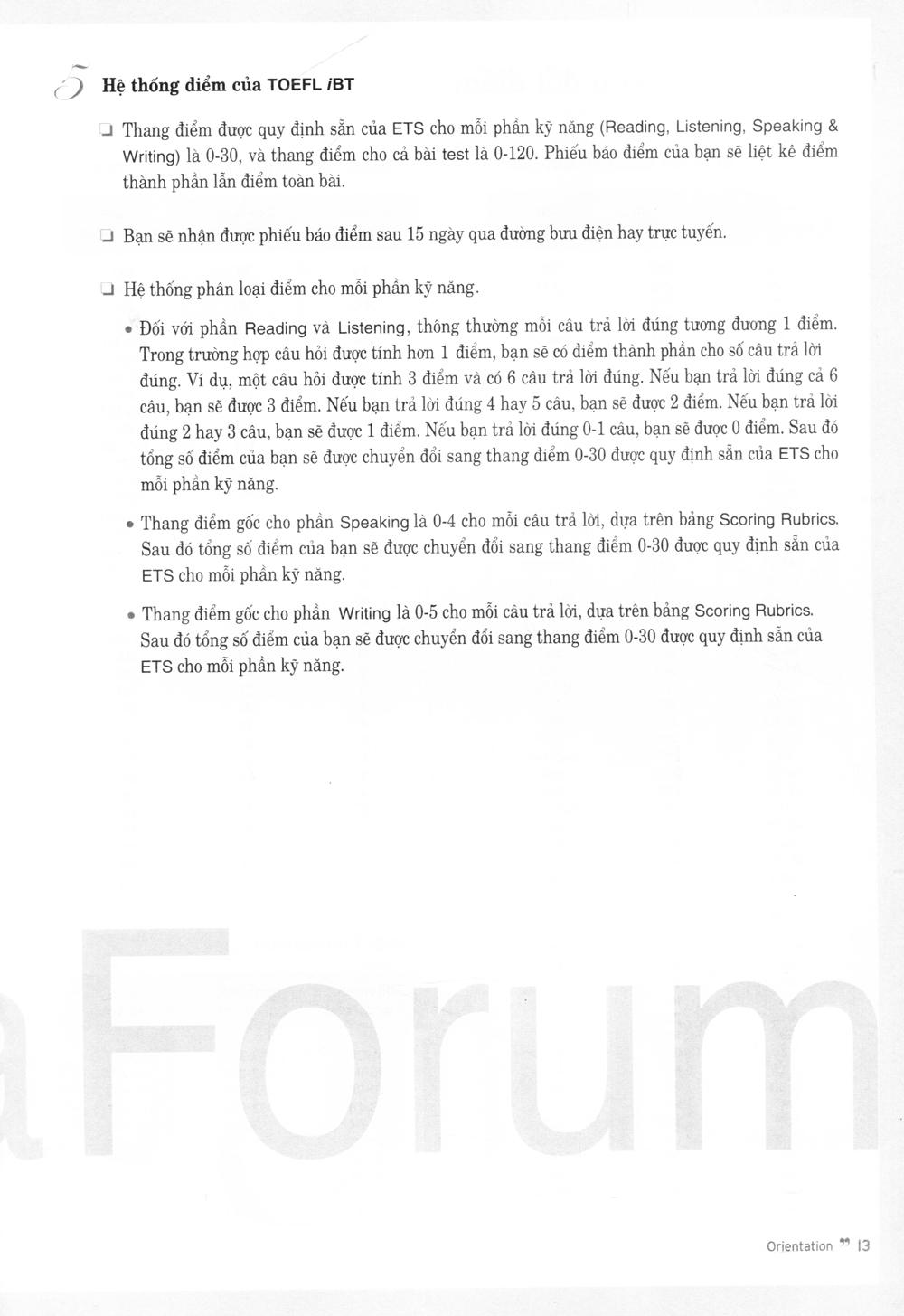 TOEFL iBT M Reading (Intermediate Level)