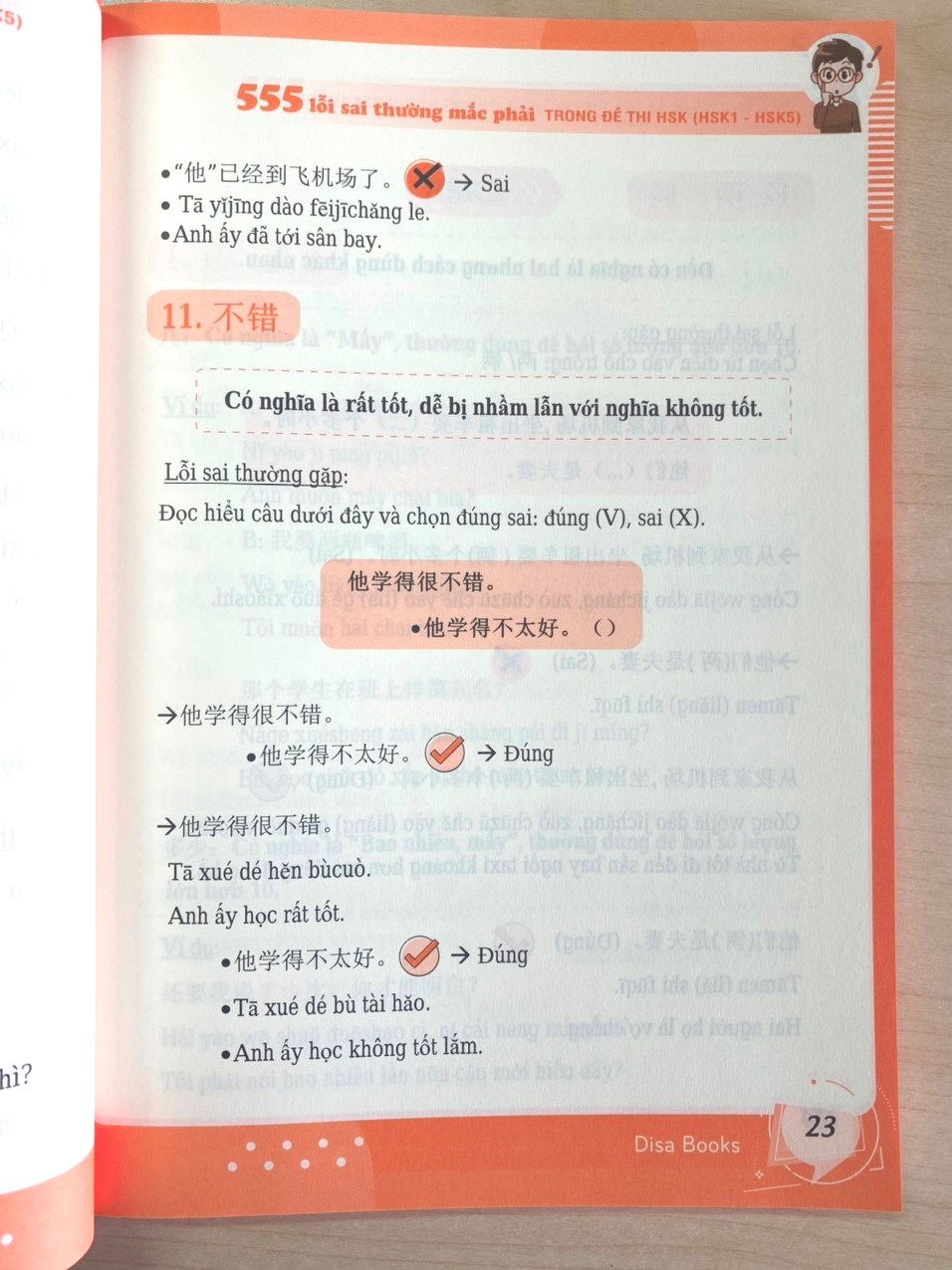 Combo 2 sách: 555 Lỗi sai thường mắc phải trong đề thi HSK + Luyện thi HSK cấp tốc tập 2 (tương đương HSK 3+4 kèm CD)