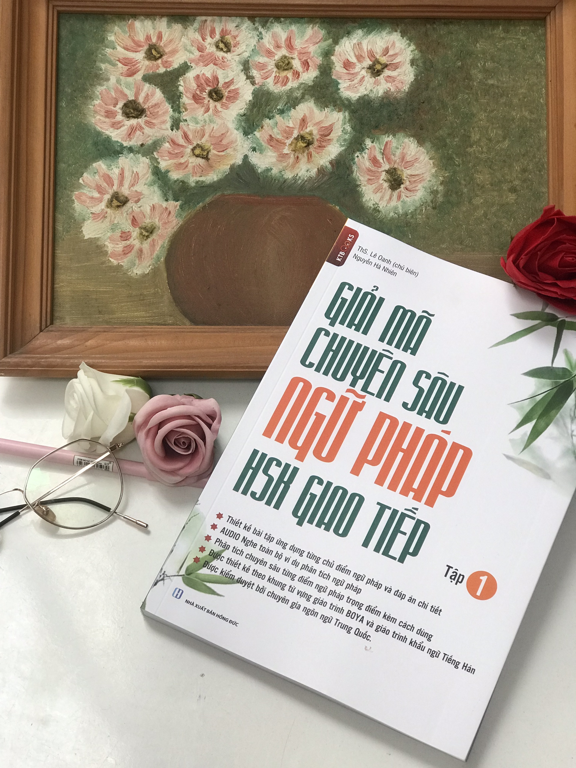 Sách-Combo 2 sách Giải Mã Chuyên Sâu Ngữ Pháp HSK Giao Tiếp Tập 1( Audio Nghe Toàn Bộ Ví Dụ Phân Tích Ngữ Pháp)+Siêu trí nhớ 1000 chữ hán Tập 1+ DVD tài liệu