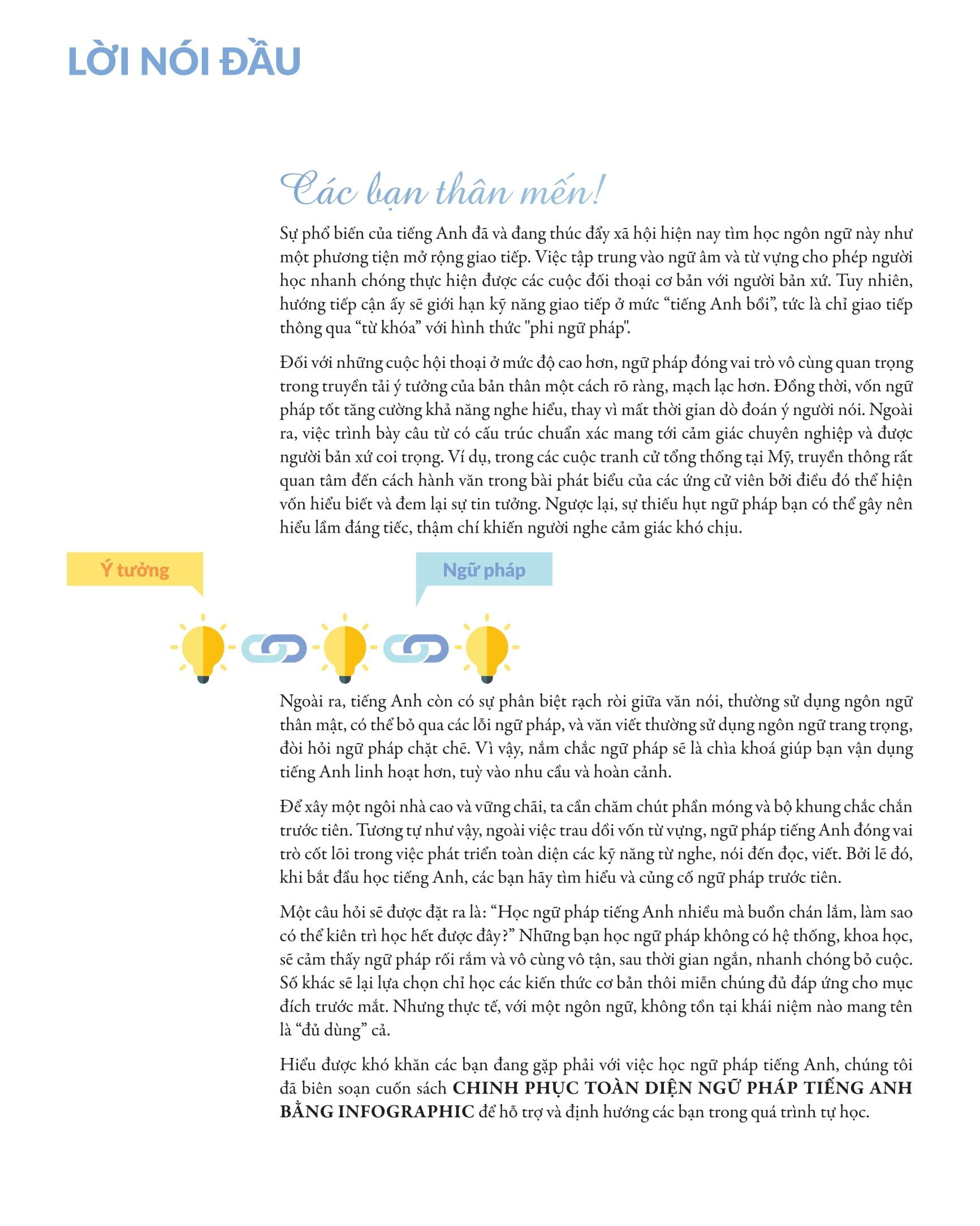 Chinh Phúc Toàn Diện Ngữ Pháp Tiếng Anh Bằng Infographic - Tập 1