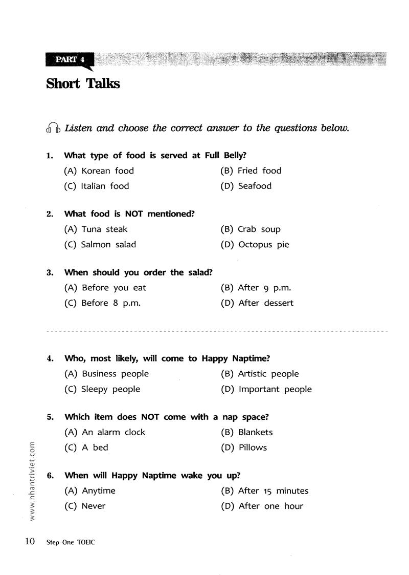 Step One Toeic (Kèm file MP3)