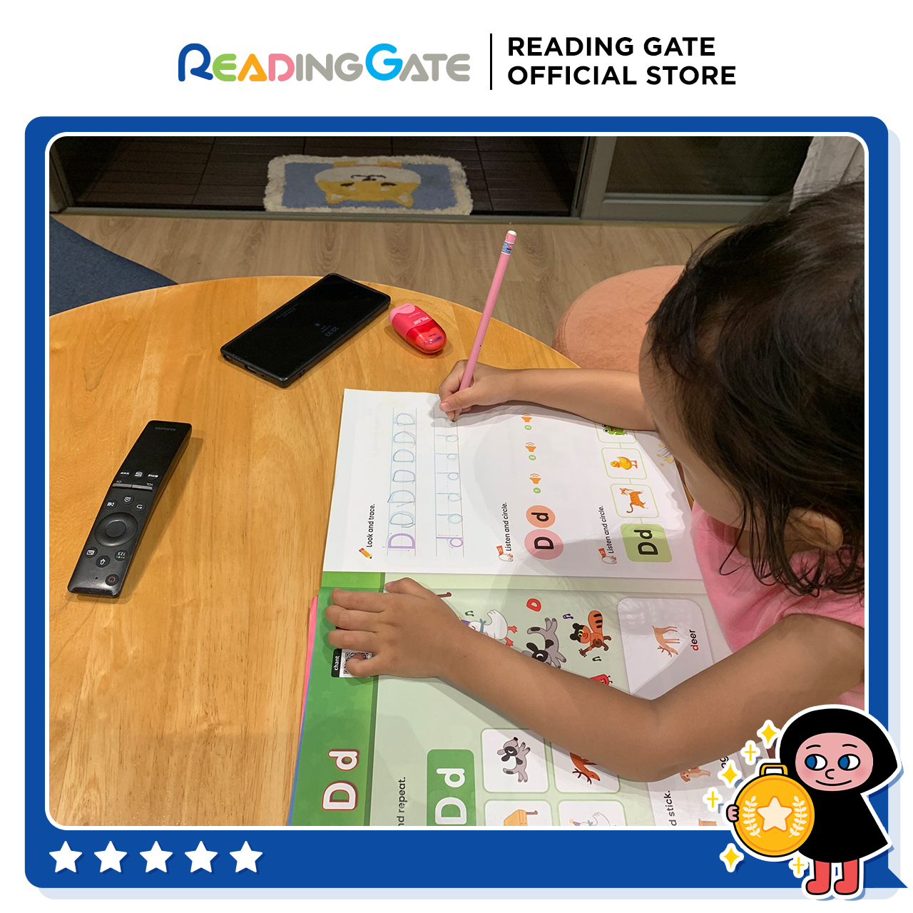 Sách DODO ABC WORKBOOK - ALPHABET 2 READING GATE Cho Bé Từ 5 Đến 8 Tuổi làm quen với Bảng chữ cái