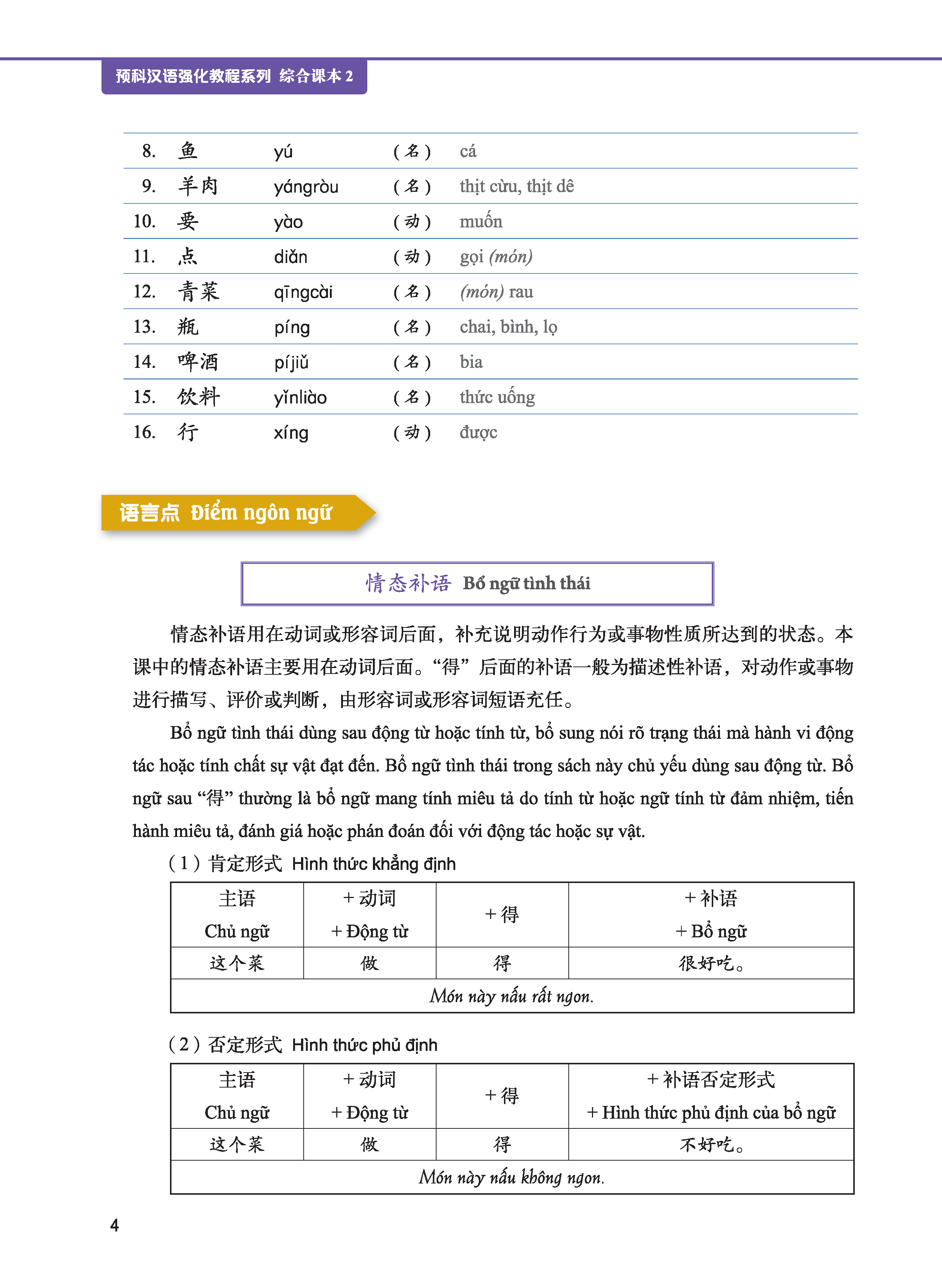 Giáo Trình Tiếng Trung Tăng Cường (Khổ Lớn - In Màu) - Giáo Trình Tổng Hợp 2 (Học Kèm Khóa Học Trực Tuyến Miễn Phí, Tặng File Nghe MP3)