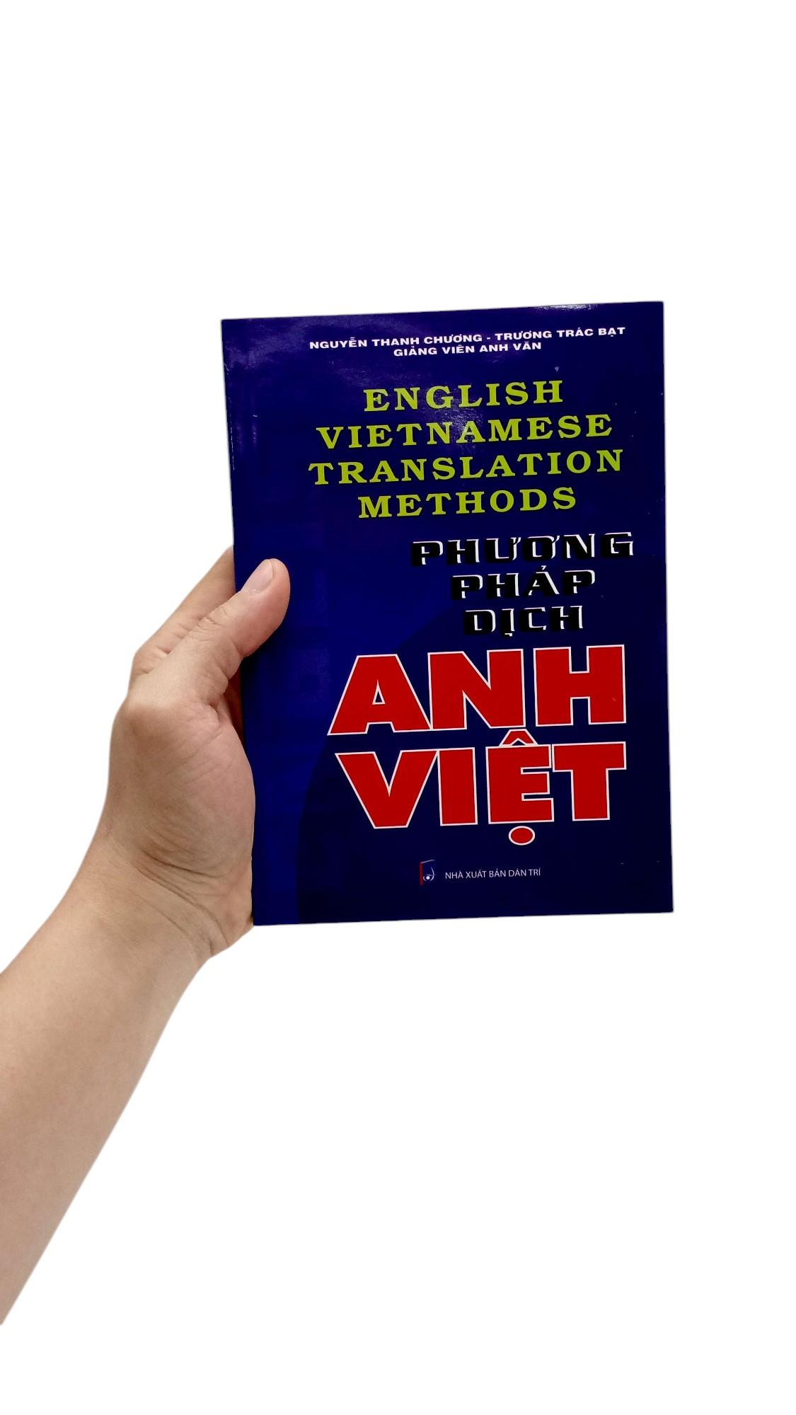 Sách - English Vietnamese Translation Methods - Phương Pháp Dịch Anh Việt (Tái Bản 2025)