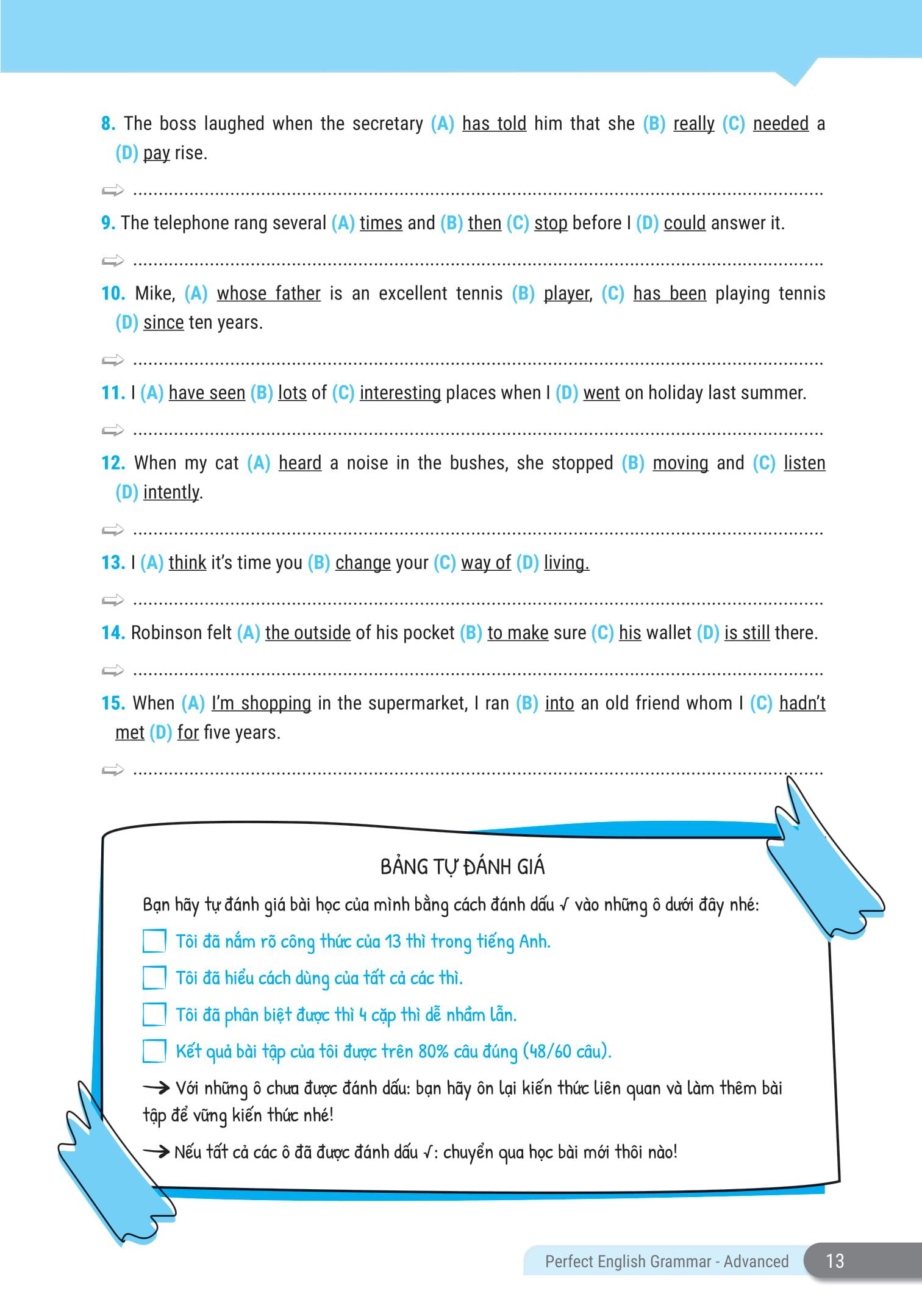 Perfect English Grammar - Cẩm Nang Tự Học Toàn Diện Ngữ Pháp Tiếng Anh - Advanced