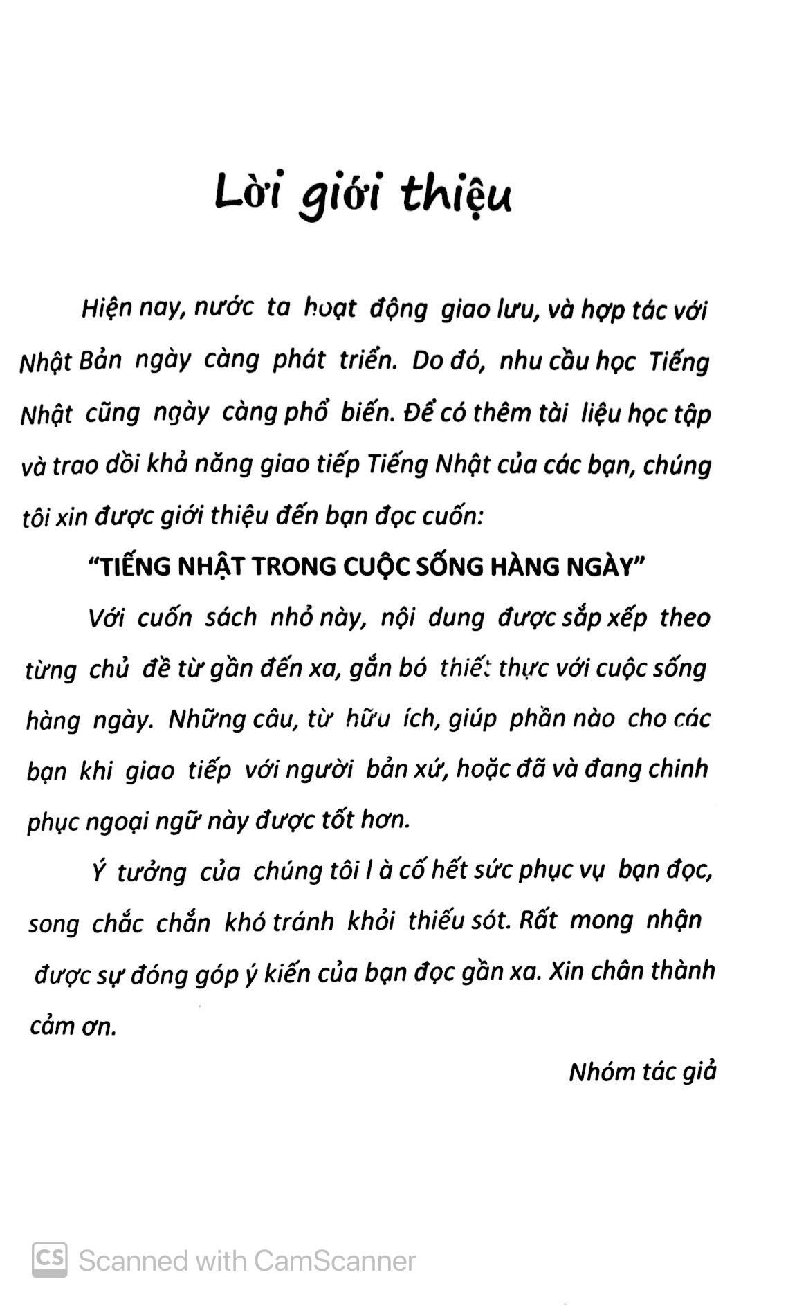 Tiếng Nhật Trong Cuộc Sống Hàng Ngày (Kèm CD) (Tái Bản)