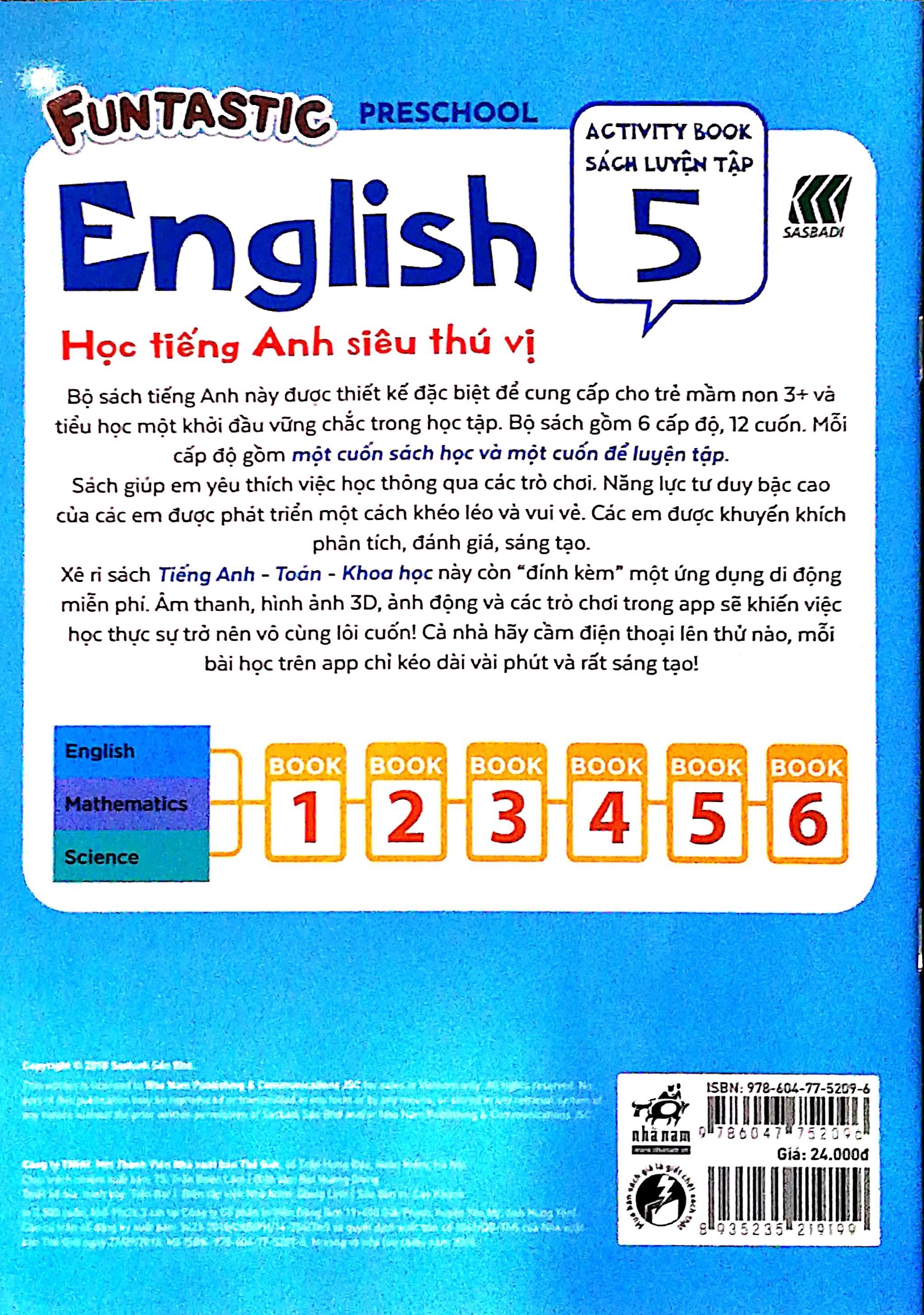 Học Tiếng Anh Siêu Thú Vị : Sách Luyện - Tập 5