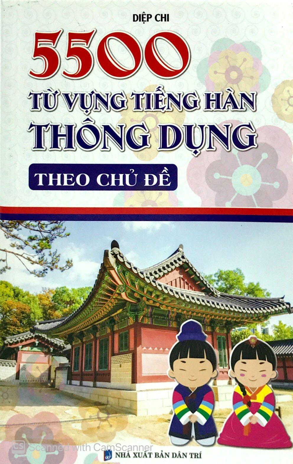 5500 Từ Vựng Tiếng Hàn Thông Dụng Theo Chủ Đề