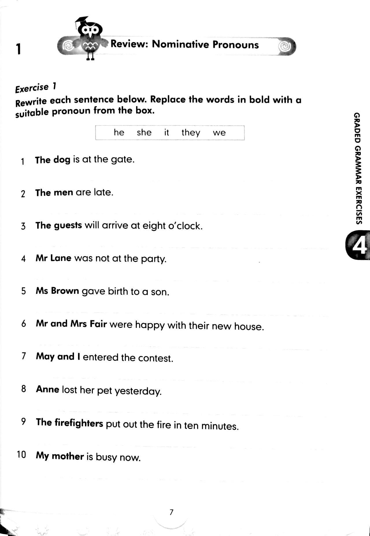 Graded Grammar Exercises 4