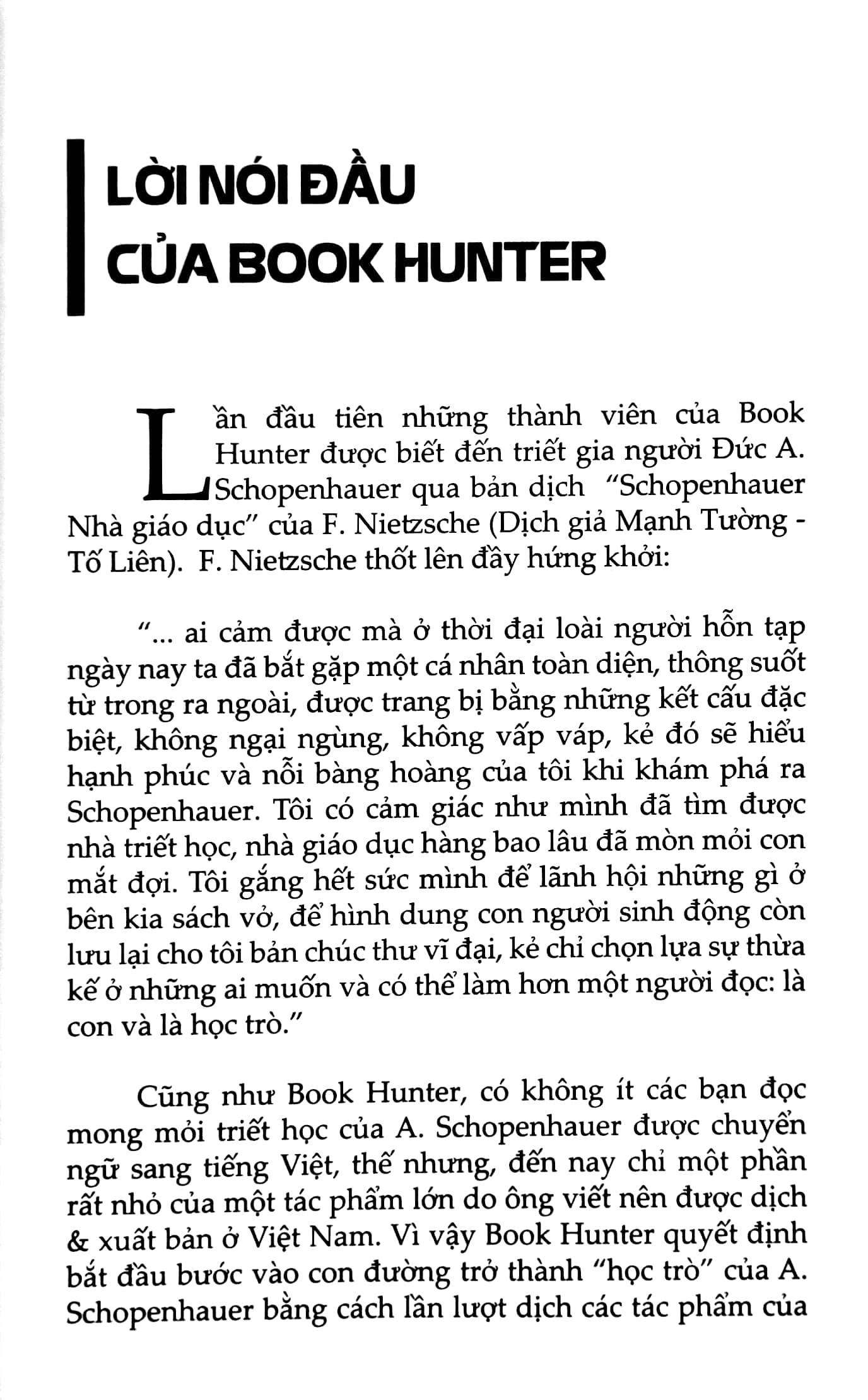Những tiểu luận về tồn tại của Schopenhauer
