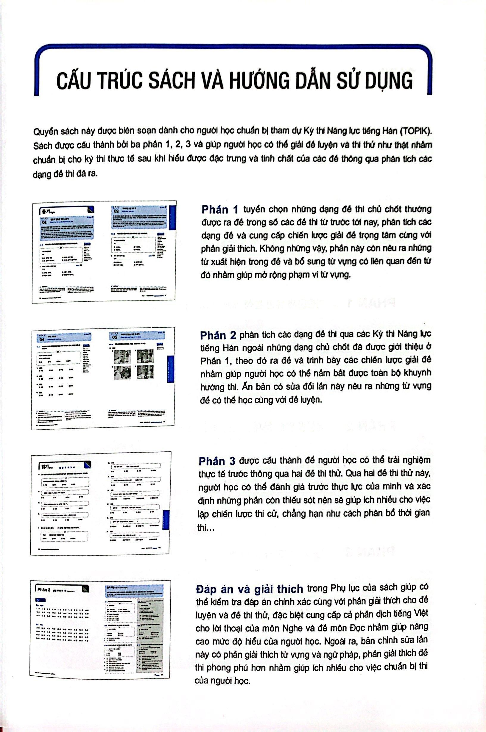 Cẩm Nang Luyện Thi Năng Lực Tiếng Hàn TOPIK I Basic (Kèm file nghe)