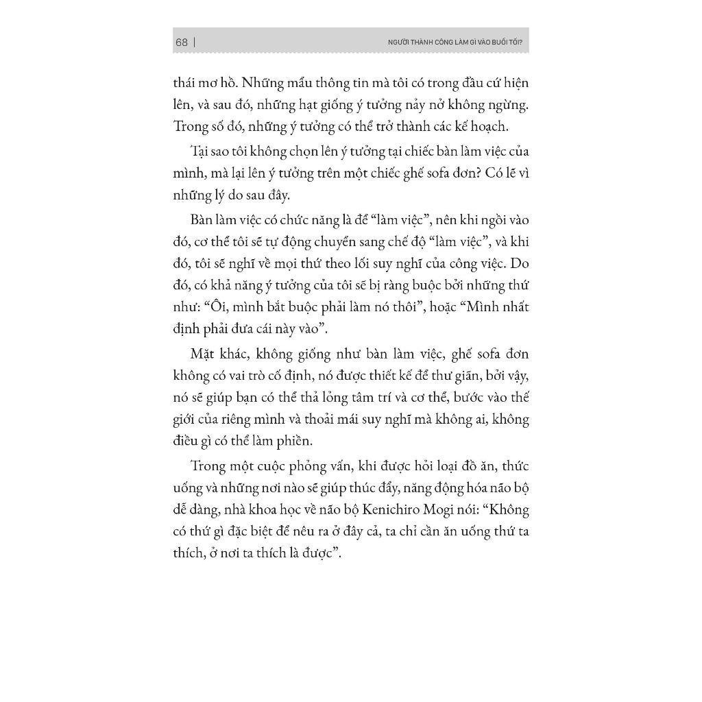 Sách - Người Thành Công Làm Gì Vào Buổi Tối - MCBooks
