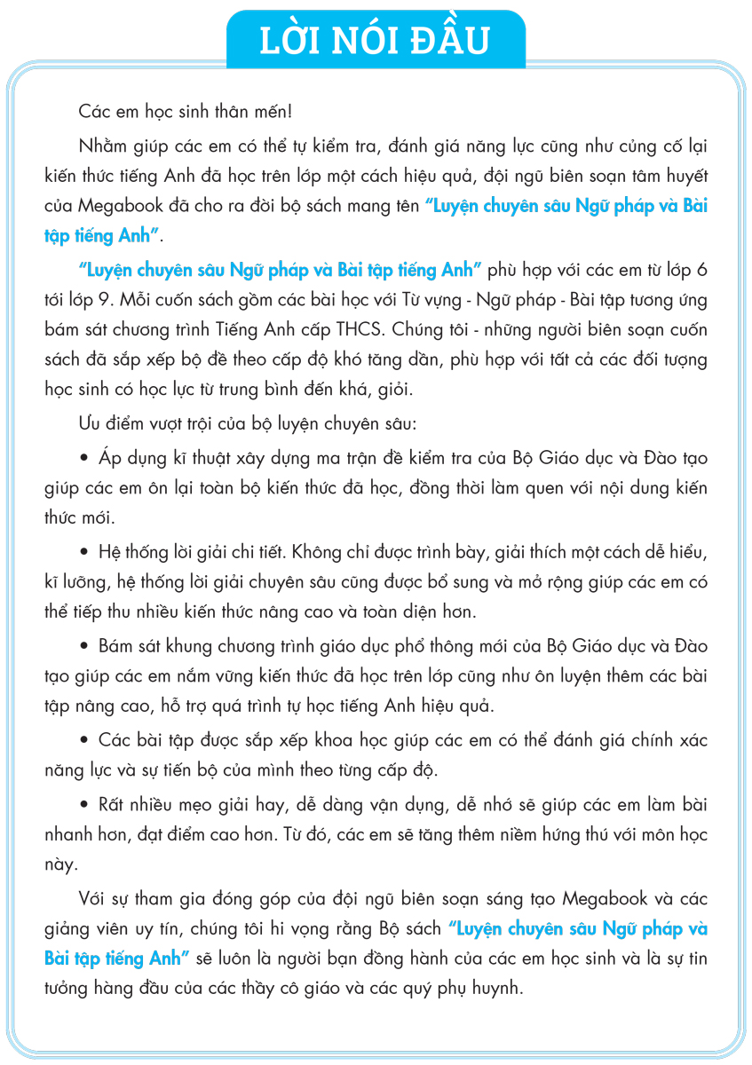 Luyện Chuyên Sâu Ngữ Pháp Và Bài Tập Tiếng Anh 6 - Tập 2 (Theo Chương Trình Global Success) _MEGA