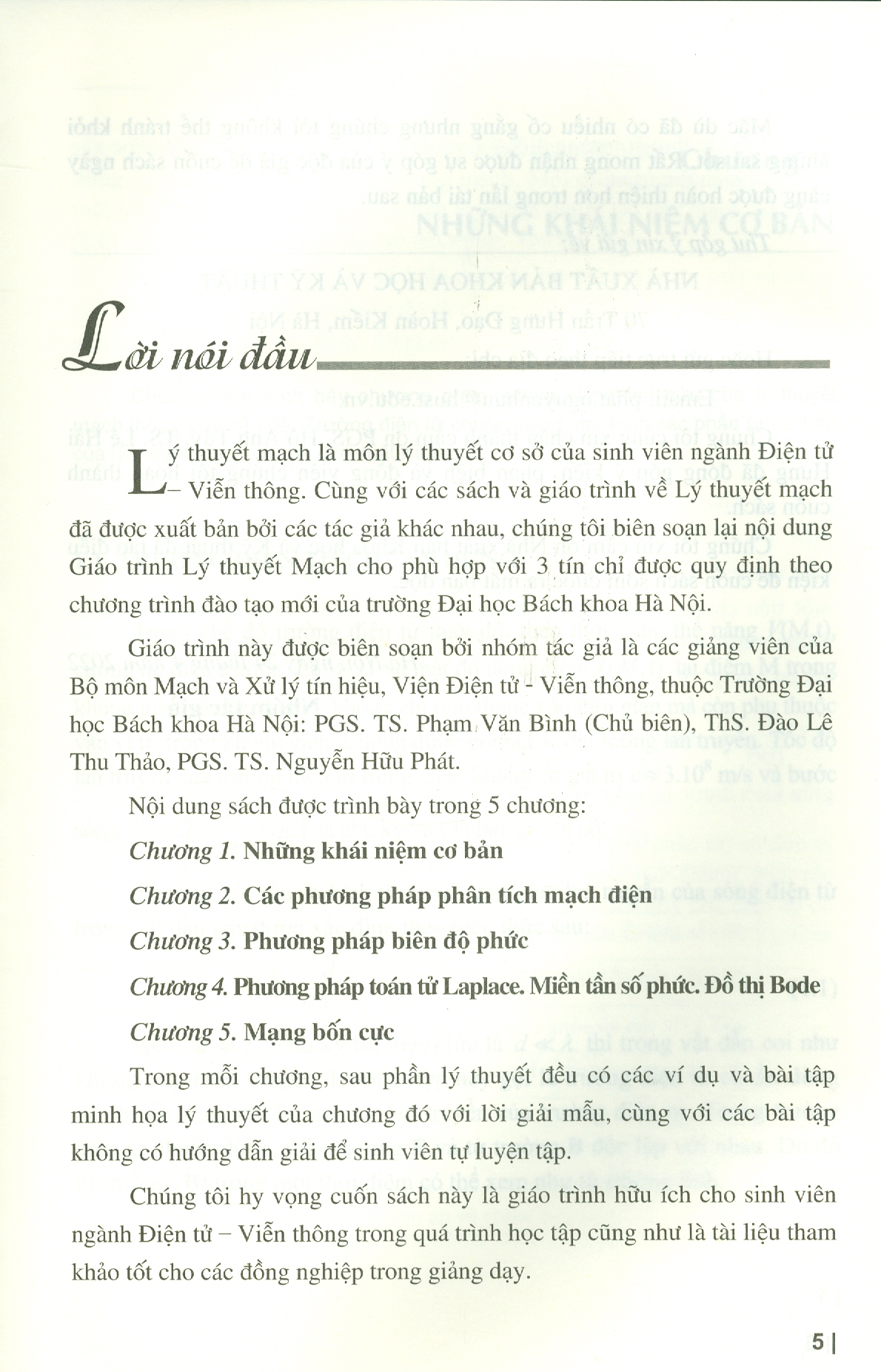 Lý Thuyết Mạch (In lần thứ sáu có chỉnh sửa, bổ sung)