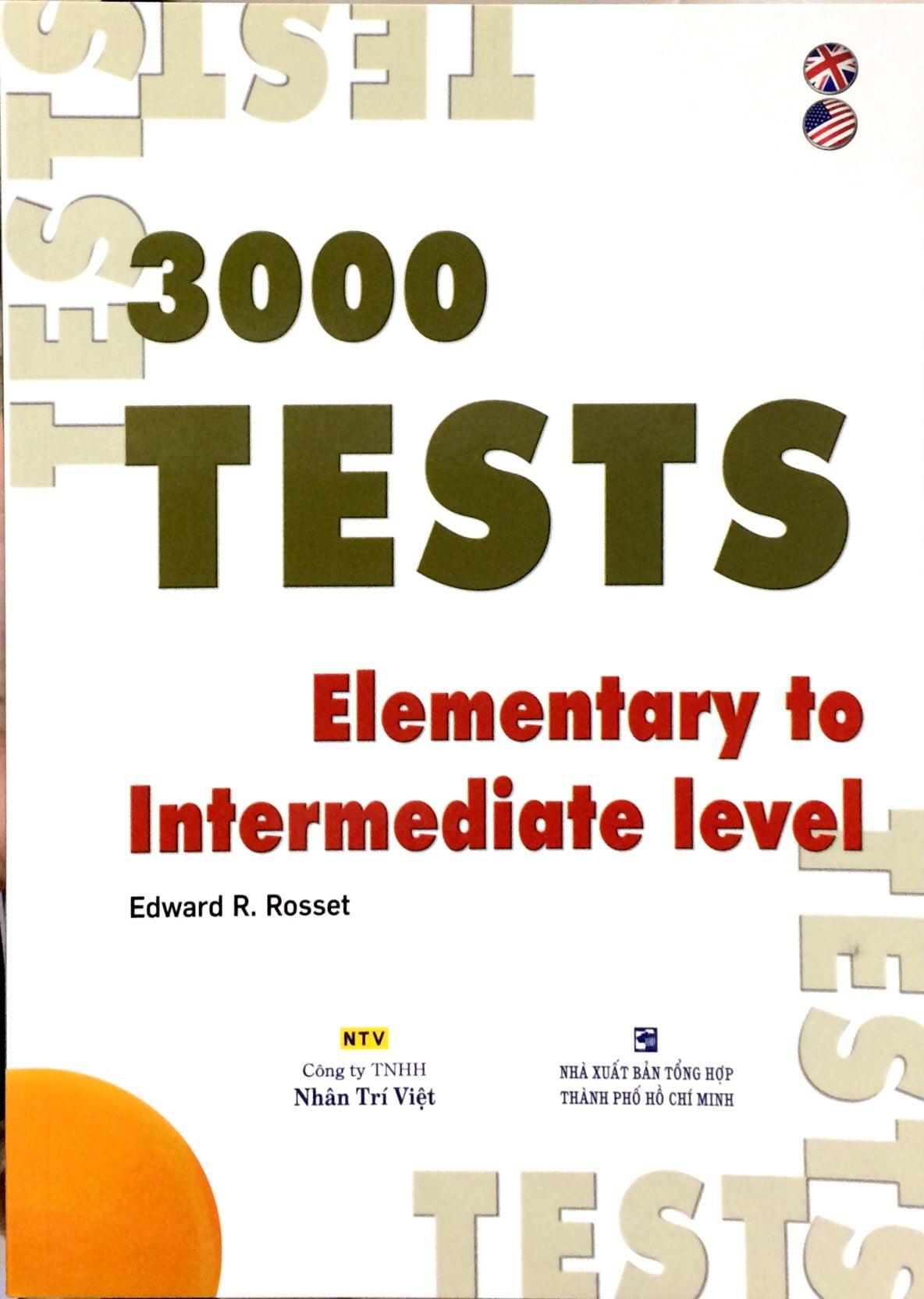 3000 Tests Elementary To Intermediate (Không CD)