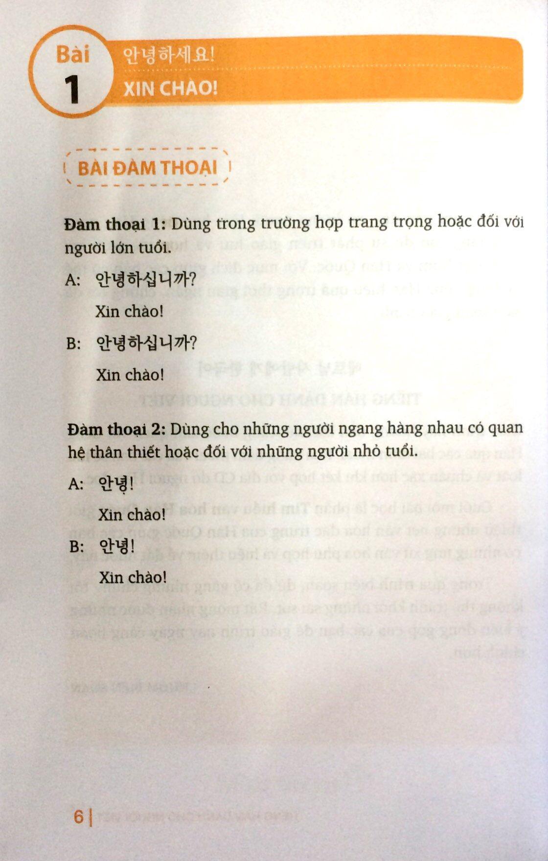 Tiếng Hàn Dành Cho Người Việt (Tặng Kèm 2CD) - Tái Bản