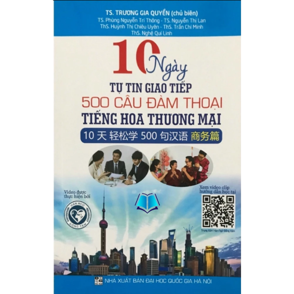 Sách - Combo/ Lẻ 10 Ngày Tự Tin Giao Tiếp 500 Câu Đàm Thoại Tiếng Hoa Trong Công Ty + Thương Mại